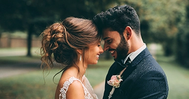 Couple together, representing financial planning for marriage and family
