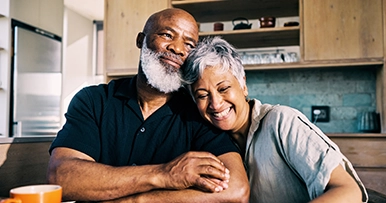 Couple seated together at home, representing charitable trust planning